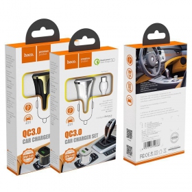 Cargador de coche HOCO Z31 USB + 