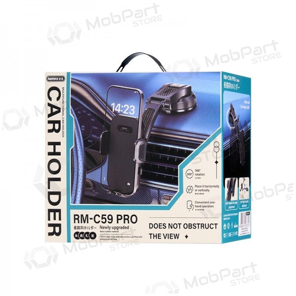 Soporte para teléfono de coche Remax RM-C59 PRO (dashboard) negro