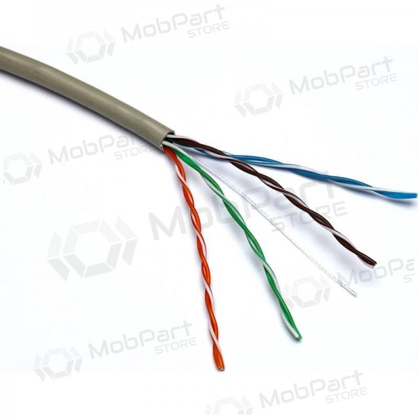 Cable de red Excel 100-065 Cat5 U/UTP (PVC, ECA, gris, bobina de 305 m.)