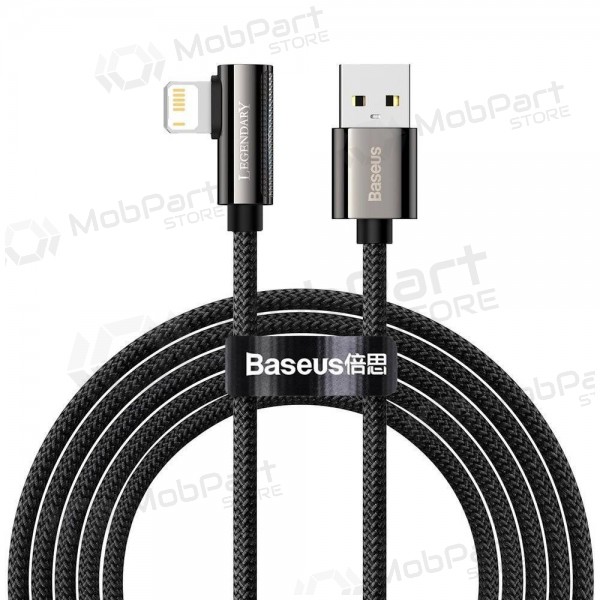 USB cable Baseus Legend Lightning 2.4A 2.0m (negro) CALCS-A01