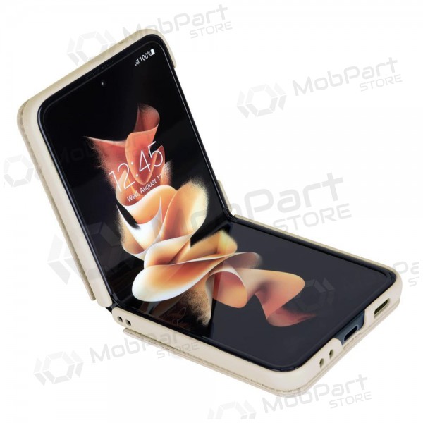 Funda para Samsung Galaxy Z Flip4 -Nillkin Leather- (dorado)