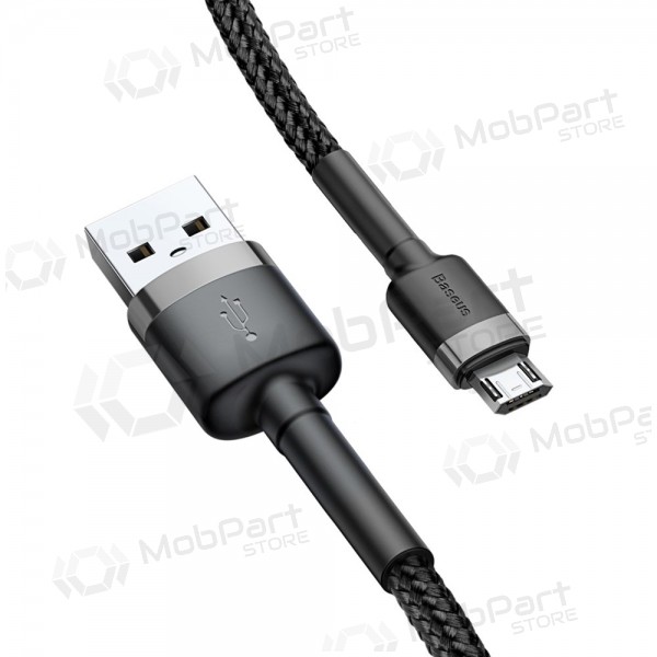 USB cable Baseus Cafule microUSB 1.0m 2.4A (gris-negro) CAMKLF-BG1