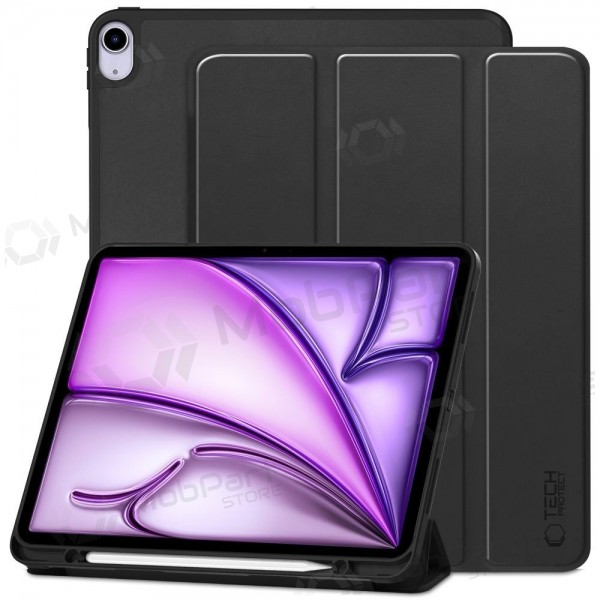Funda para Apple iPad Air 13 M2 2024, M3 2025, M4 2026 - Tech-Protect SmartCase Pen Holder (negra)