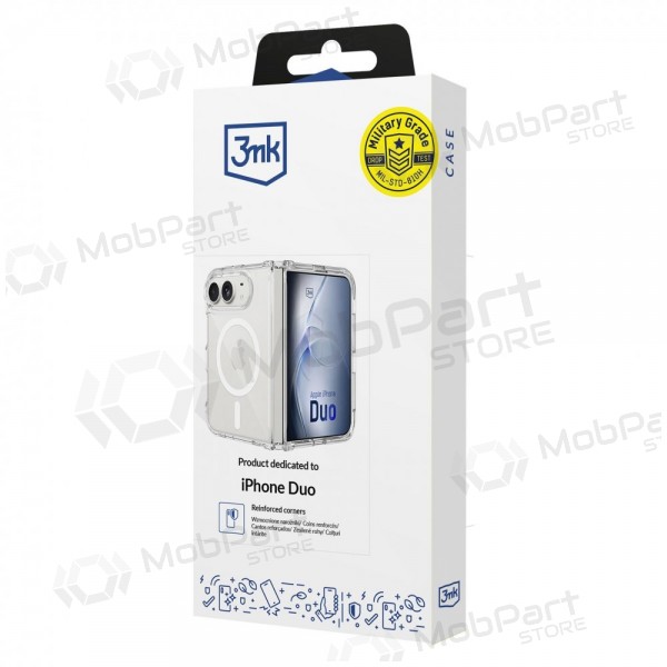Funda para Apple iPhone Duo -3mk Armor MagCase- (transparente)