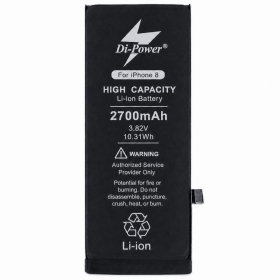 Batería Apple iPhone 8, acumulador Di-Power 2700 mAh (capacidad aumentada)