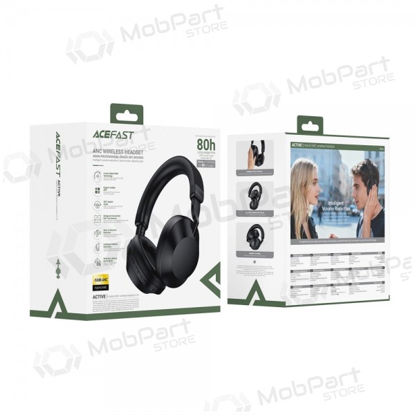 Auriculares inalámbricos con micrófono Acefast H14 Bluetooth USB-C negros