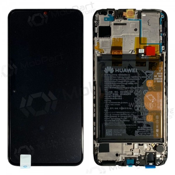 Pantalla Huawei P Smart 2019 / P Smart Plus 2019 (negra) (con marco y batería) (service pack) (original)