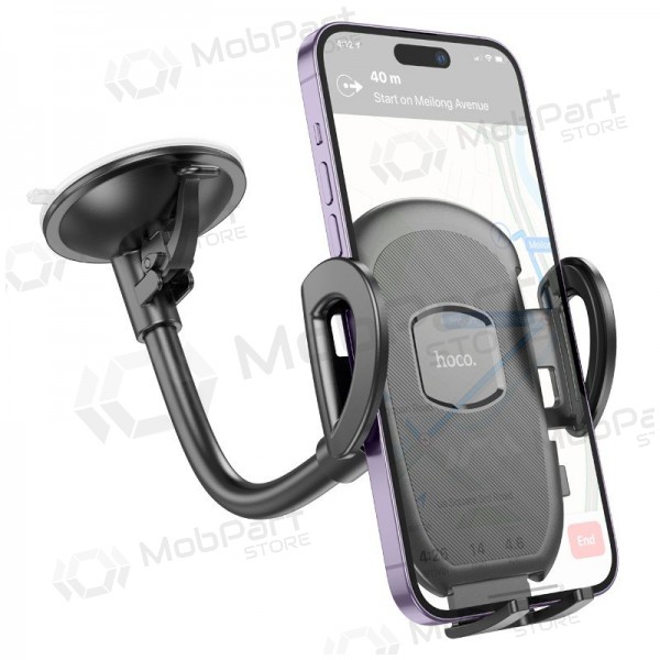 Soporte para teléfono de coche Hoco H10 (windshield) negro