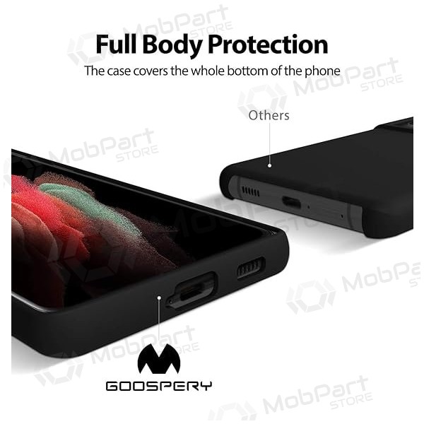 Funda de Silicona Mercury para Samsung Galaxy A17 (Negro)