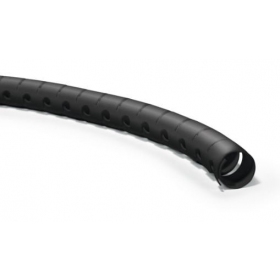 Vamzdis spiralinis kabelių apsaugai su įrankiu kabelių įvedimui D8 Hellermann Tyton HWPP8 (RITĖ 25m , negro)