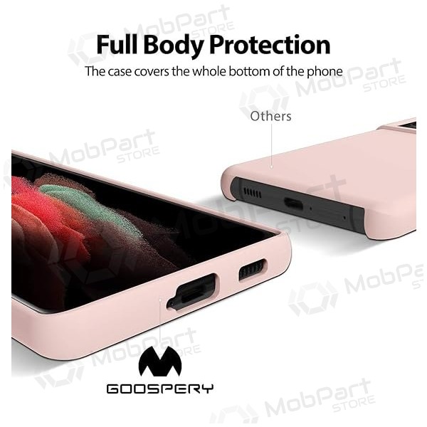 Funda de silicona Mercury para Samsung Galaxy A17 (rosa arena)