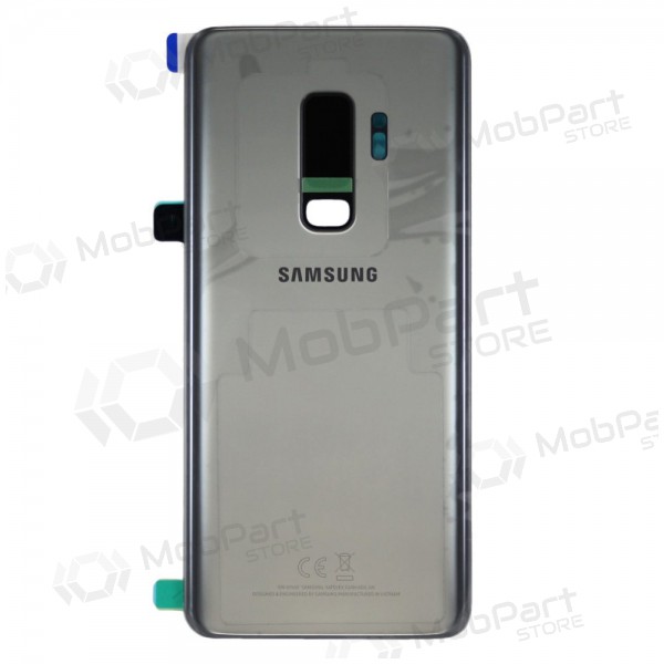 Samsung G965F Galaxy S9 Plus tapa trasera de la batería gris (Titanium Gray) (usada grade C, original)