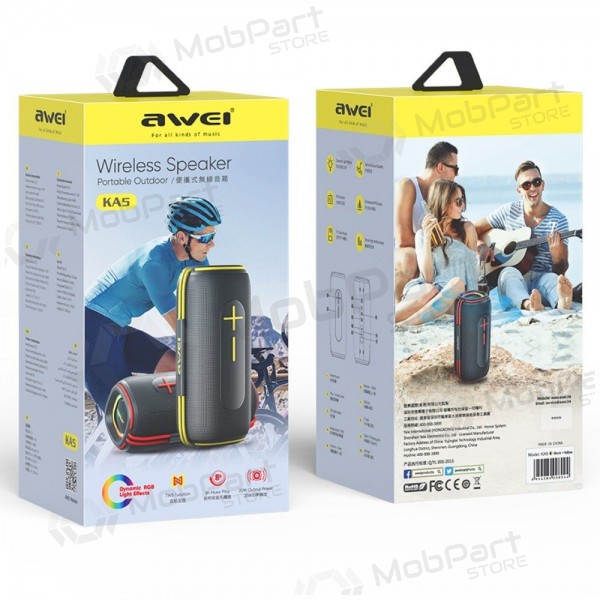 Bluetooth altavoz portátil Awei KA5 20W negro
