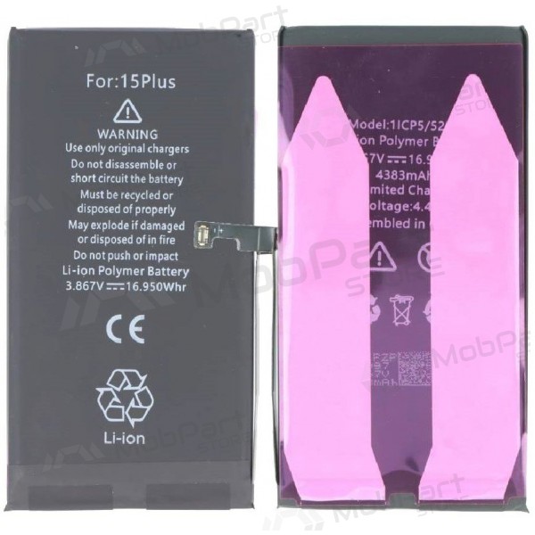 Batería Apple iPhone 15 Plus (Premium)