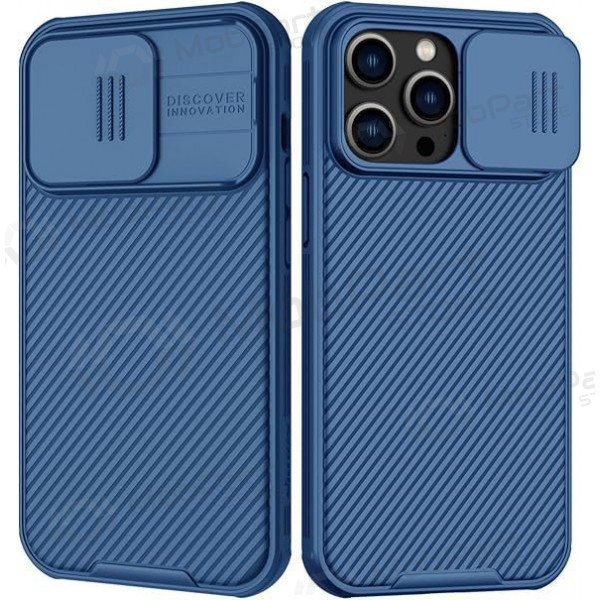 Apple iPhone 15 Plus funda „Nillkin CamShield Pro“ (azul)