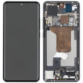 Xiaomi 12 5G / 12X / 12S pantalla (negro) (con un marco) (original)