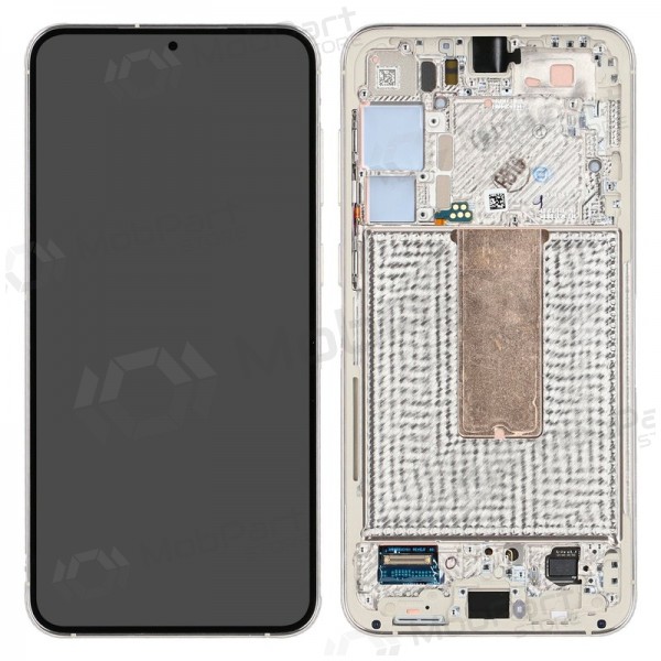 Samsung Galaxy S23+ pantalla (kreminė) (con un marco) (original)