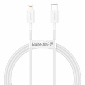 USB cable Baseus Superior Type-C - Lightning PD 20W 1.0m (blanco) CATLYS-A02