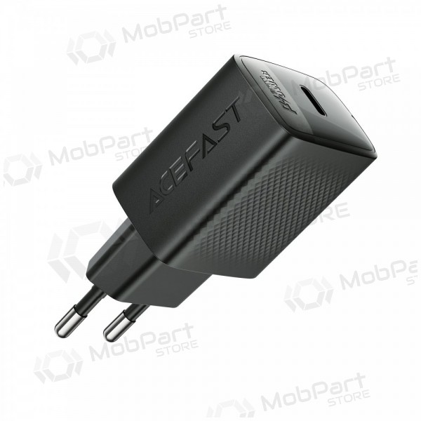 Cargador de teléfono Acefast A104 25 W GaN USB-C negro