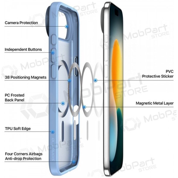 Funda para Samsung Galaxy A17, A18 - Dux Ducis Yind (azul)