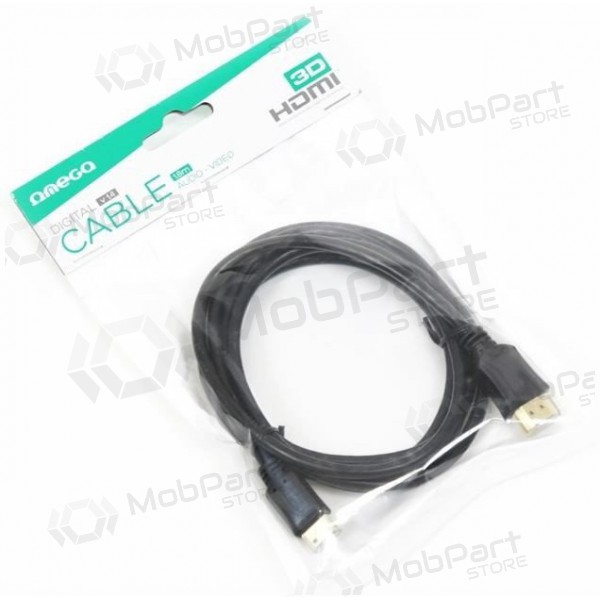 OMEGA HDMI-miniHDMI cable (v.1.4 4K) 1,8M (negro)