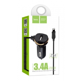 Cargador de coche HOCO Z14 USB + 
