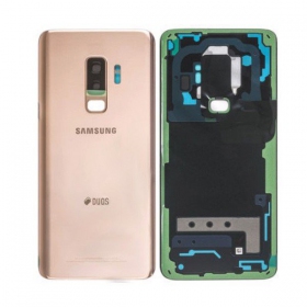 Samsung G965F Galaxy S9 Plus tapa trasera de la batería dorado (Sunrise Gold) (usada grade C, original)