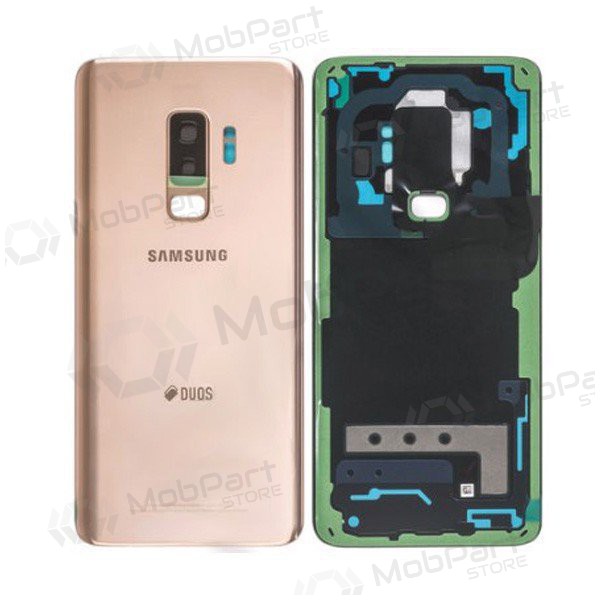 Samsung G965F Galaxy S9 Plus tapa trasera de la batería dorado (Sunrise Gold) (usada grade C, original)