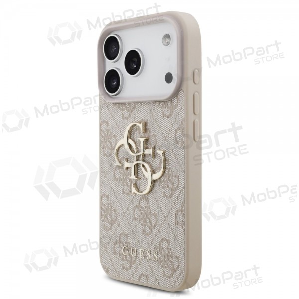 Funda para Apple iPhone 17 Pro - Guess PU 4G Metal Logo (rosa)