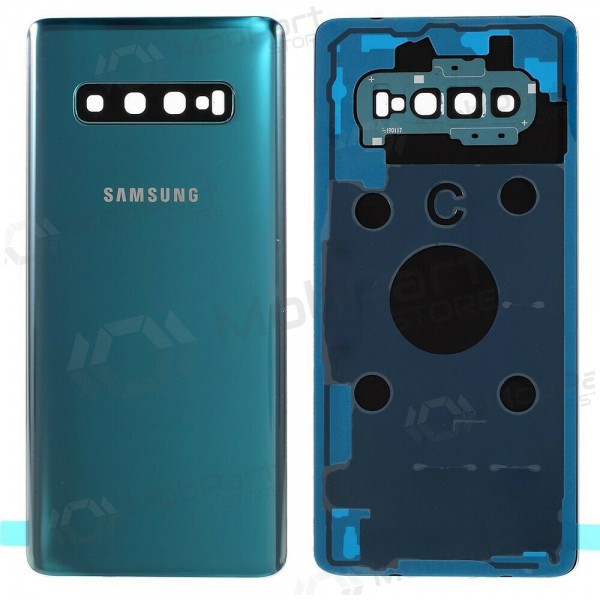Samsung G975 Galaxy S10 Plus tapa trasera de la batería verde (Prism Green) (usada grade B, original)