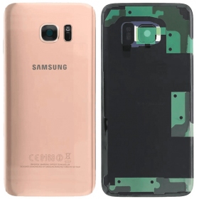 Tapa trasera para Samsung Galaxy S7 Edge (oro rosa) (original)