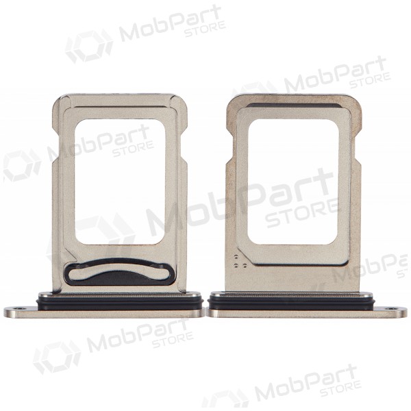 Bandeja de tarjeta SIM (Doble) para Apple iPhone 15 Pro, 15 Pro Max (Titanio Natural)