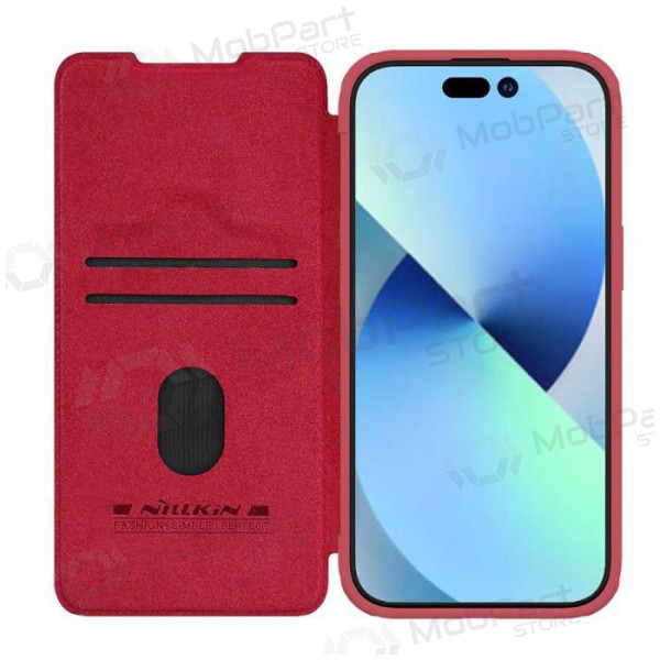 Funda para Apple iPhone 14 -Nillkin Leather- (rojo)