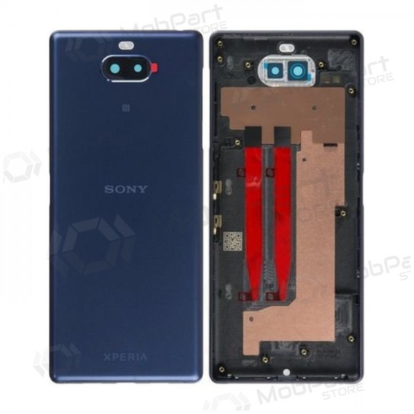 Sony Xperia 10 tapa trasera de la batería (azul) (usada grade C, original) Sony Xperia 10 tapa trasera de la batería (azul) (usada grade C, original)