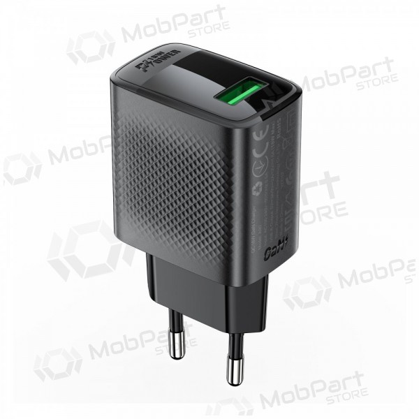 Cargador Acefast A90 18W USB-A negro