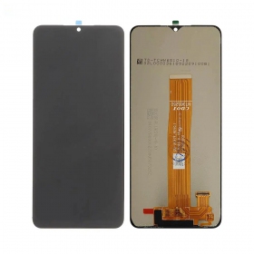 Ekranas Samsung A047 A04S 2022 su lietimui jautriu stikliuku Black ORG