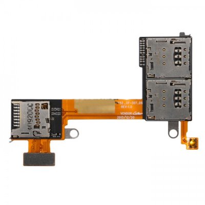 Sony Xperia M2 Dual D2302 / D2303 / D2305 / D2306 SIM y microSD tarjetas lizdo conector