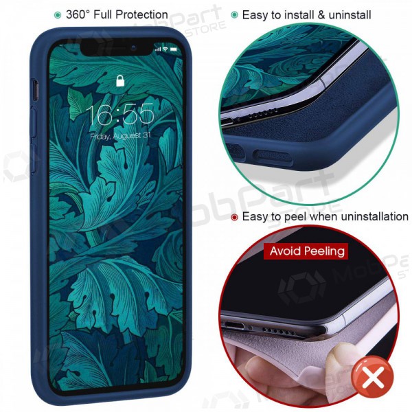 Funda para Apple iPhone 12 Pro - Liquid Silicone - 1.5mm (azul oscuro)