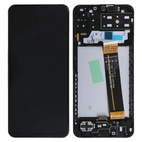 Samsung Galaxy A13 pantalla (negro) (con un marco) (original)