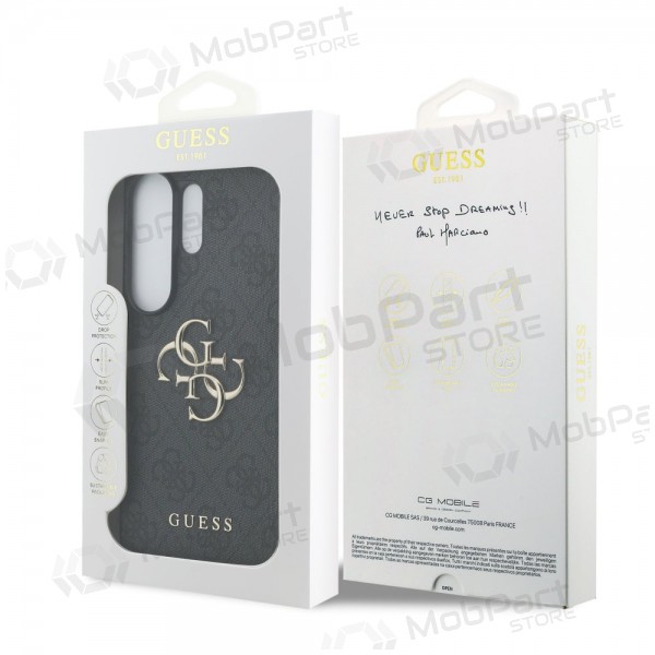 Funda para Samsung Galaxy S26 Ultra -Guess PU 4G Metal Logo- (gris)