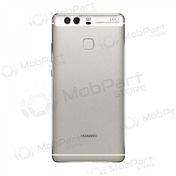 Huawei P9 tapa trasera de la batería plata (Mystic Silver) (usada grade C, original) Huawei P9 tapa trasera de la batería plata (Mystic Silver) (usada grade C, original)