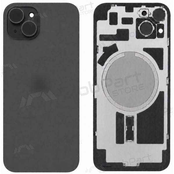 Tapa trasera para Apple iPhone 15 (negro) (Premium)