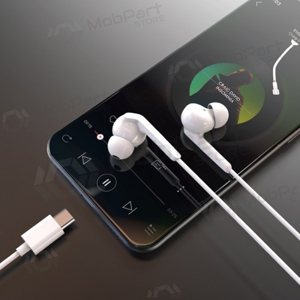Auriculares USB-C Dudao X3C+ blancos