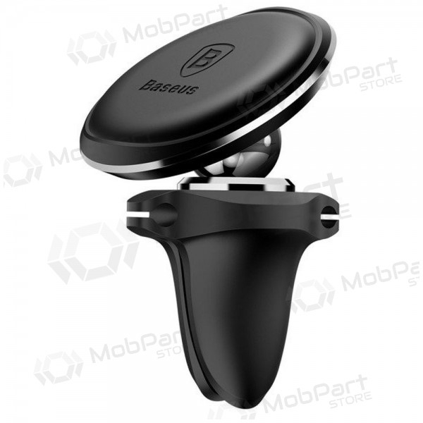 Telefono laikiklis Baseus Magnetic Air Vent With Cable Clip negro SUGX020001