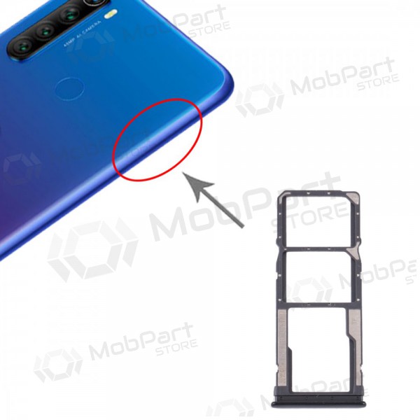 Xiaomi Redmi Note 8 / Redmi Note 8 2021 Titular de la tarjeta SIM negro (Space Black) Xiaomi Redmi Note 8 / Redmi Note 8 2021 Titular de la tarjeta SIM negro (Space Black)