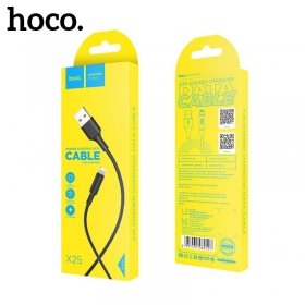 USB cable HOCO X25 lightning 1.0m (negro)