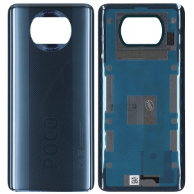 Xiaomi Poco X3 Pro / X3 / X3 NFC tapa trasera de la batería (negro) (original) (service pack)