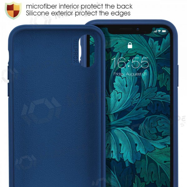 Funda para Apple iPhone 12 Pro - Liquid Silicone - 1.5mm (azul oscuro)