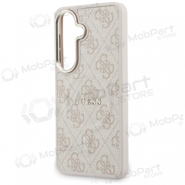Funda para Samsung Galaxy S26 -Guess PU Leather 4G Gold Frame Magnetic- (rosa)