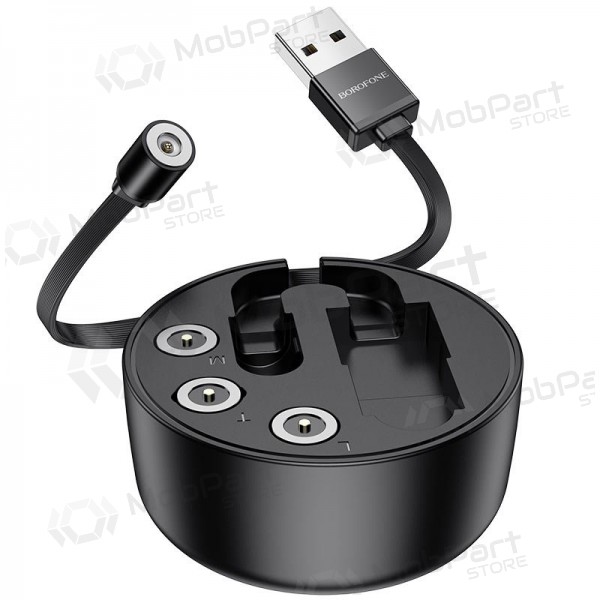 USB cable Borofone BU26 3in1 microUSB-Lightning-Type-C magnetinic 1.0m (negro)